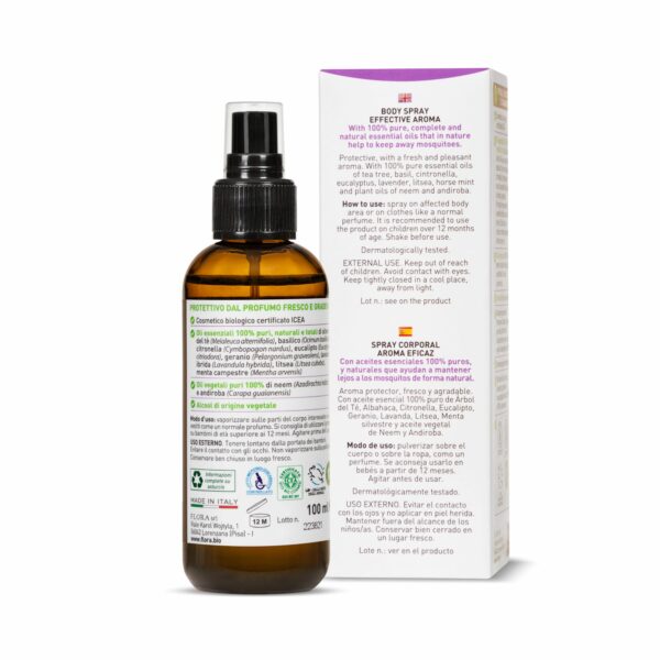 Spray corps anti-moustiques 100 ml BIO-COSMOS – Image 2